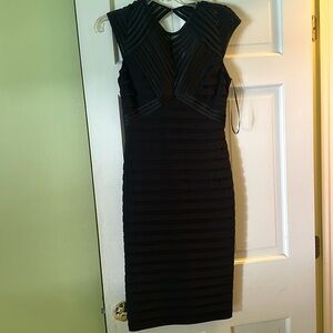 Betsy & Adam black midi dress